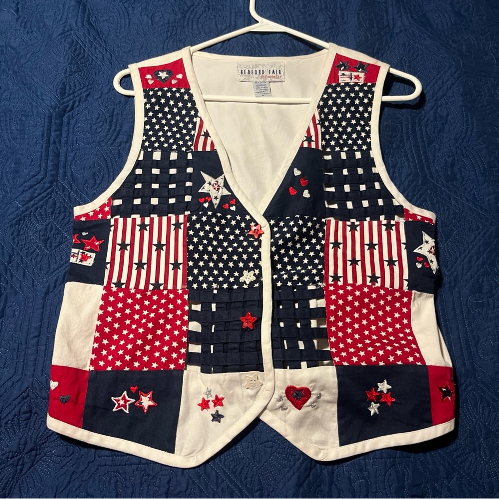 Patriotic Patchwork Vest - image 2